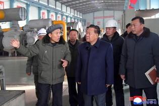 N.K. parliamentary speaker inspects industrial sites