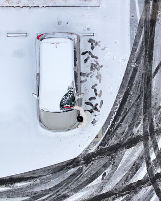 Heavy snow in northeastern S. Korea