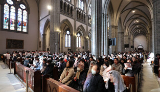 Mass at Myeongdong Cathedral