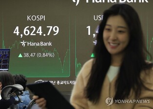 (LEAD) Seoul shares extend record-breaking rally on defense, battery shares; won sharply slips