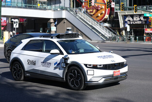 Test drive of Hyundai Motor-backed Ioniq 5 robotaxi