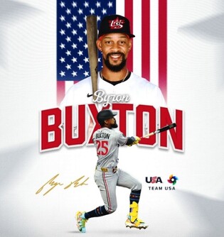 미네소타 간판 외야수 벅스턴, WBC 미국 야구대표팀 승선