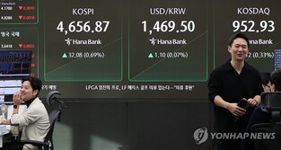 Seoul shares end at another record high, just shy of 4,700
