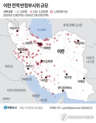 S. Korea expresses 'deep concern' over unrest in Iran