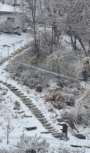 Snowfall in S. Korea