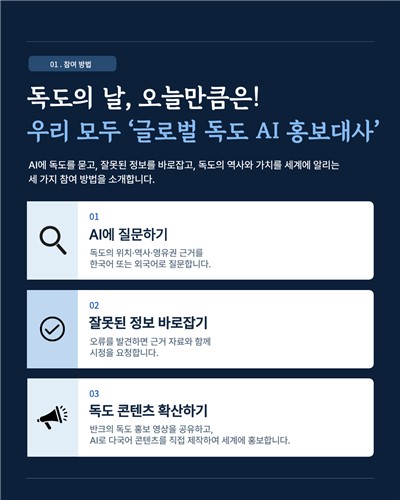 반크, '독도의 날, 우리 모두가 글로벌 독도 AI 홍보대사' 캠페인 [반크 제공. 재판매 및 DB 금지]