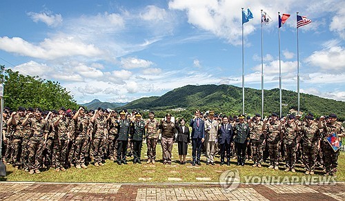 2024년 7월 양평서 열린 프랑스 지평리 전투 기념식 [육군 11기동사단 제공.재판매 및 DB 금지]