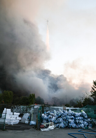 Fire in Seoul's shantytown