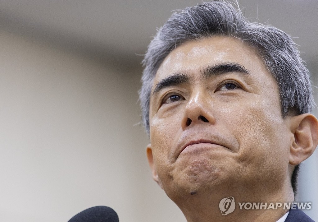 Defense Minister Kang Shin-chul attends a parliamentary audit session on his ministry at the National Assembly in Seoul on Oct. 26, 2026. (Yonhap)
