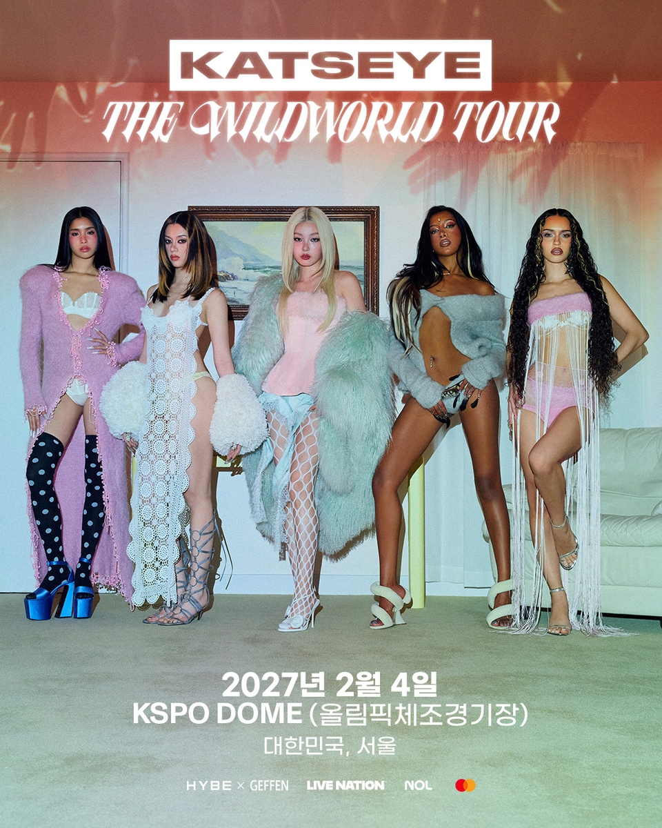 그룹 캣츠아이 서울 콘서트 포스터 [하이브-게펜레코드 제공. 재판매 및 DB 금지]