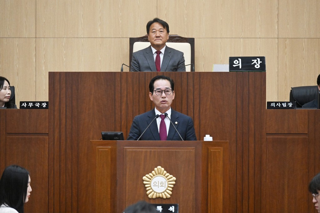 군정질문하는 권중건 울주군의원 [울주군의회 제공.재판매 및 DB 금지]