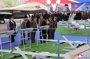 Kim attends drone exhibition